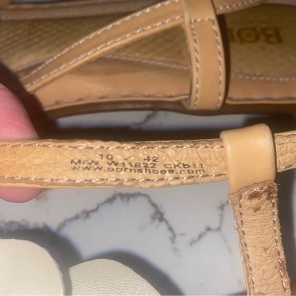 Born leather flower sandals, sz 10 - Picture 7 of 8